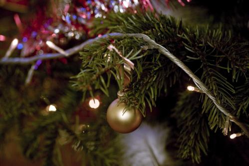 Boule noel doree