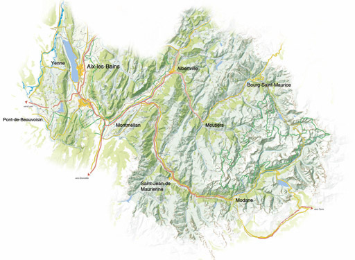 Carte savoie